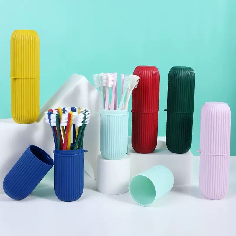 Portable Toothbrush Case Toothpaste Cup Holder